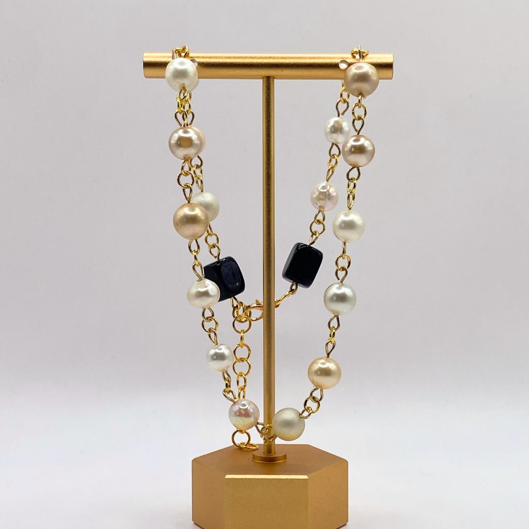 Vintage Mixed Faux Pearl Necklace
