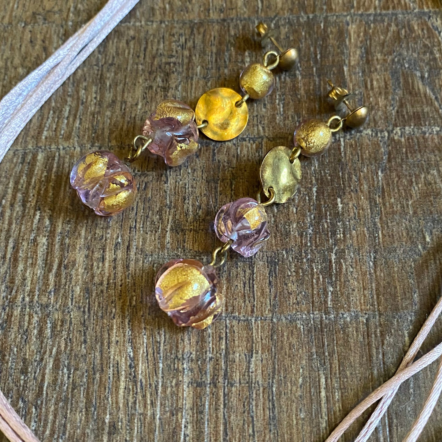 Antica Murrina Pink Gold Earrings