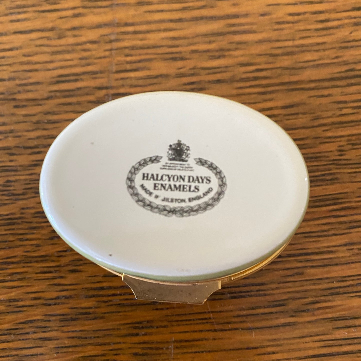 Edwardian Times Royal Enclosure at Ascot Halcyon Enamel Trinket Box