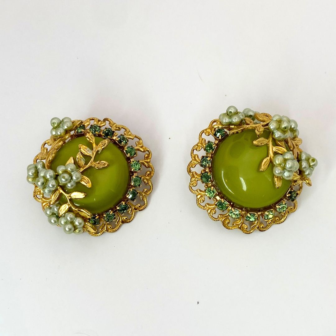 Miriam Haskell Style Earrings