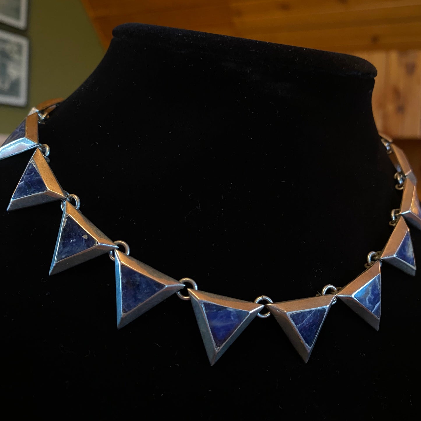 Sodalite Silver Necklace