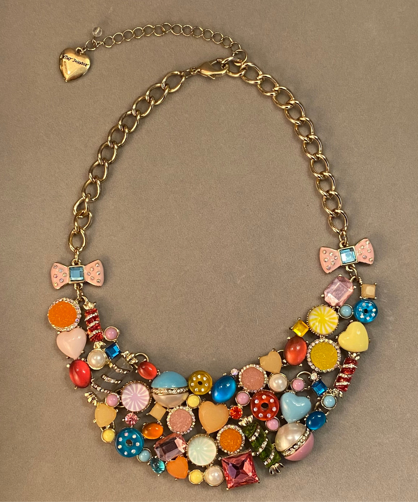 Betsey Johnson Candy Rhinestone Necklace