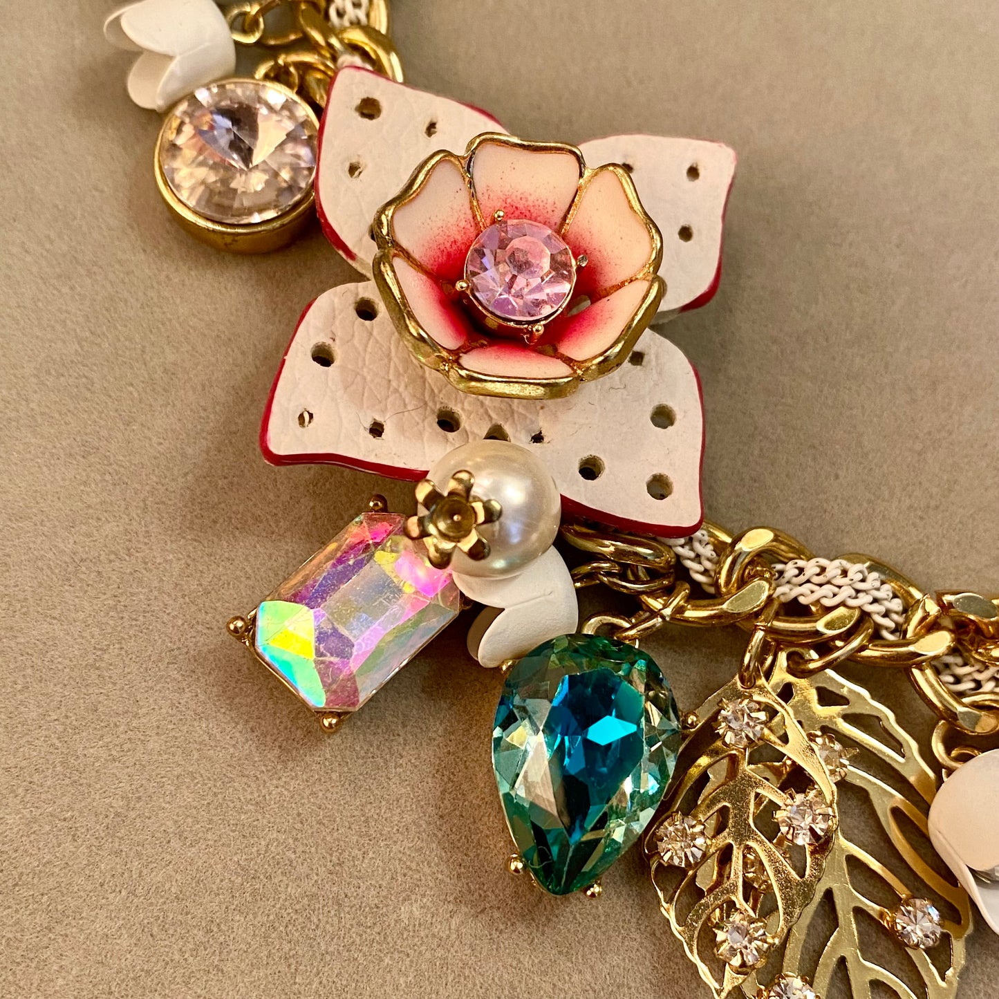 Betsey Johnson Necklace Close Up Flower