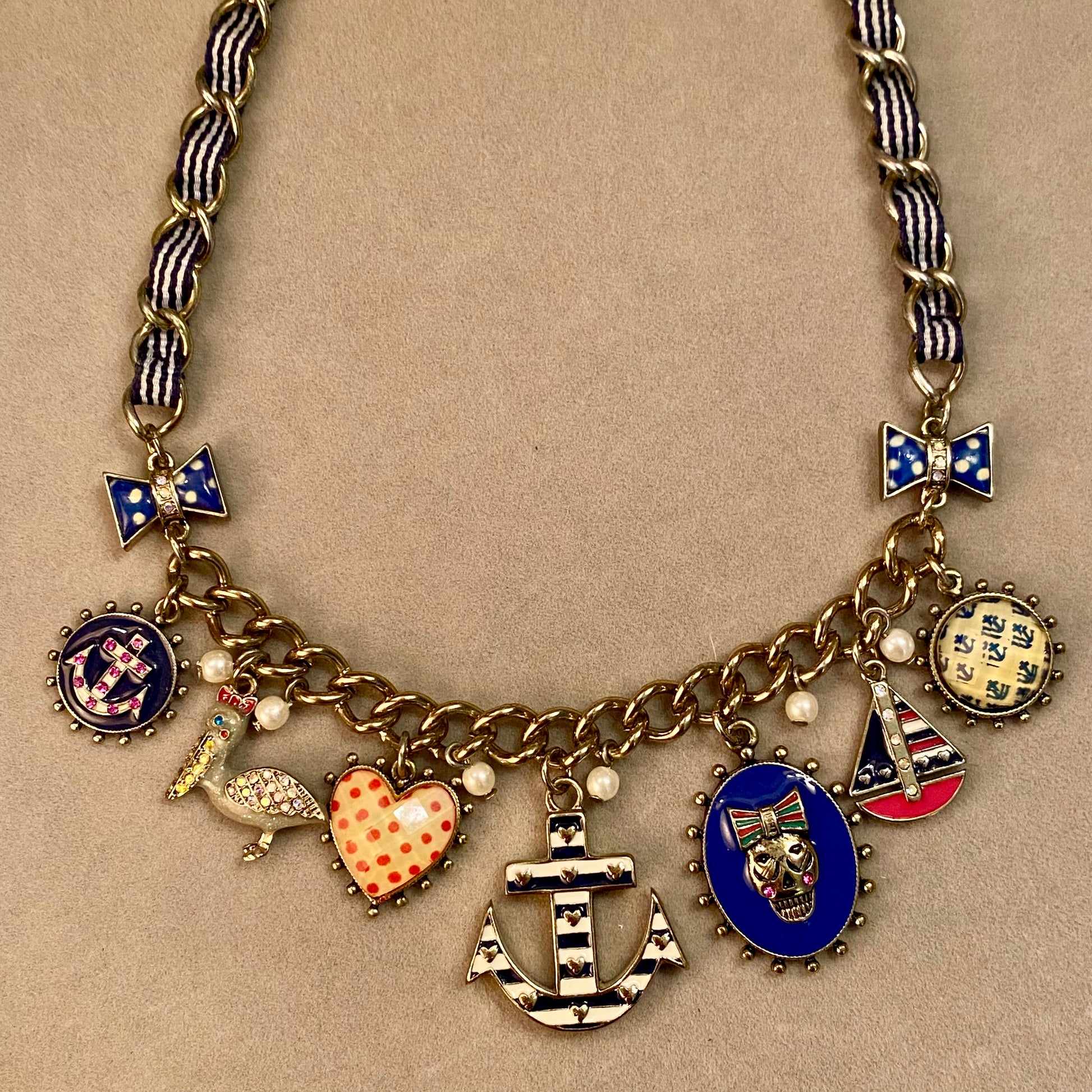 Betsey Johnson Sailor Statement Necklace