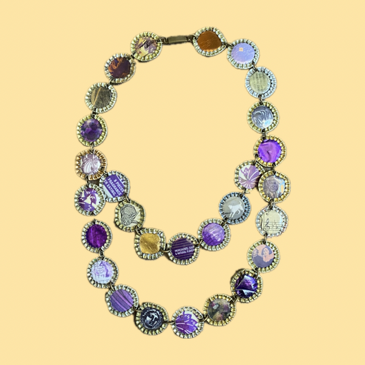 Bottle Cap Vintage Necklace Side 1