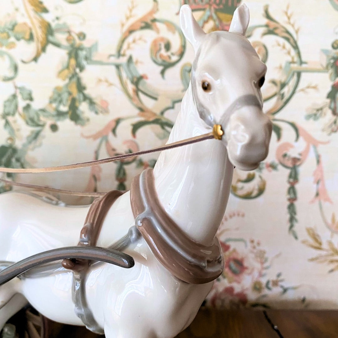 The Landau Carriage (B) by Lladró porcelain horse