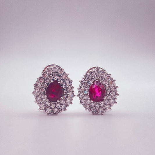 Ruby and Diamond Earrings