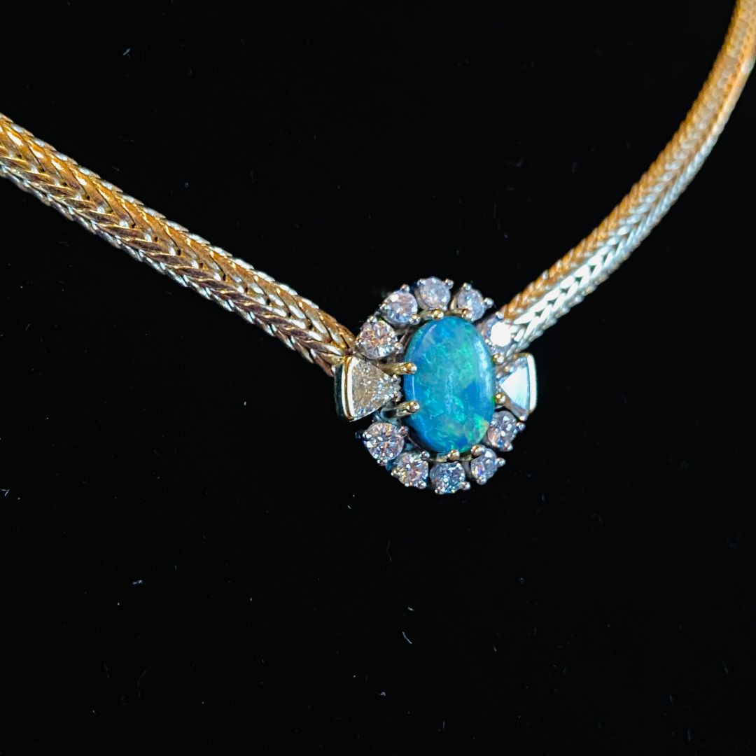 diamond and Opal necklace