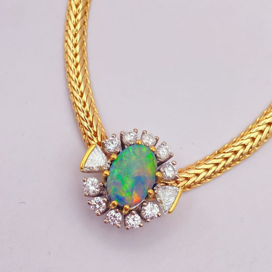 diamond and Opal necklace